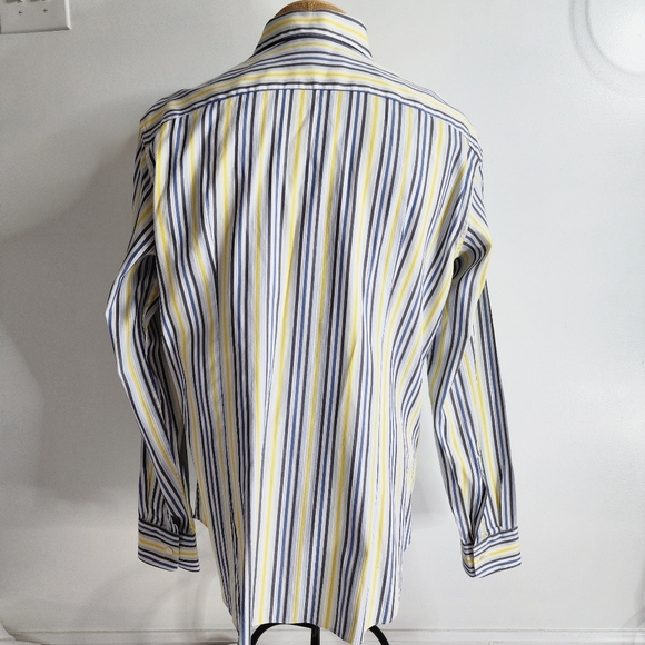 SALVATORE FERRAGAMO Striped Button Down Shirt. - Picture 3 of 13